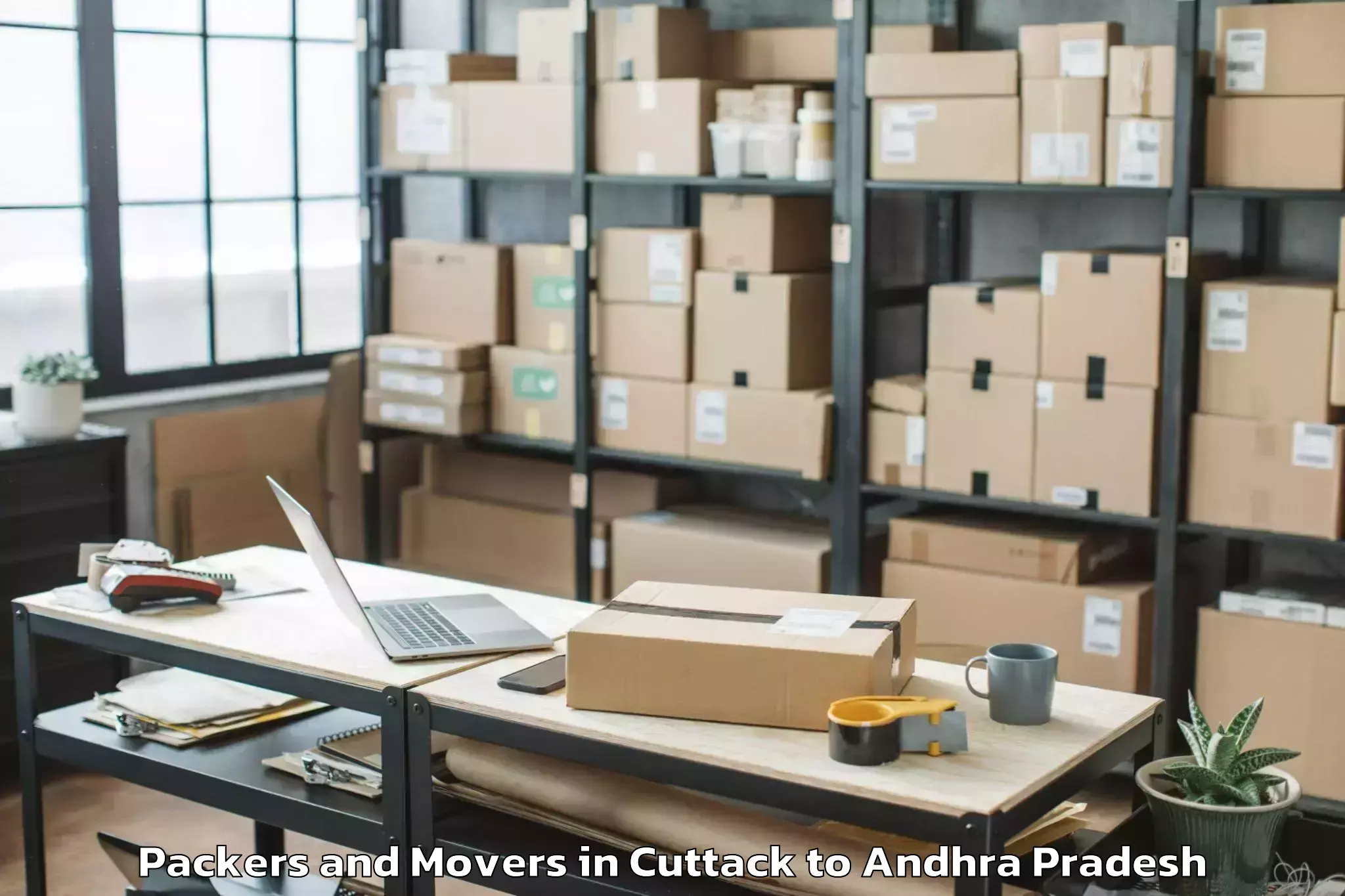 Affordable Cuttack to Mogullapalle Packers And Movers